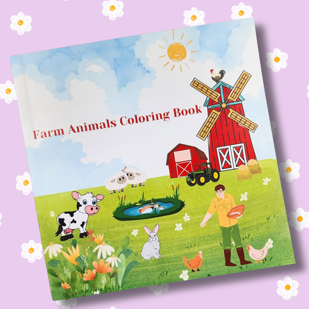 Farm Animal Coloring Book